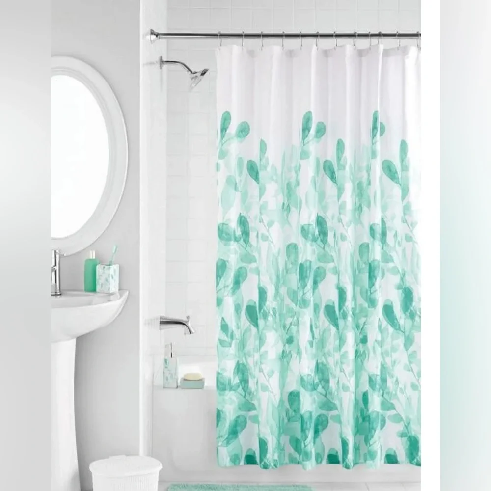 Mainstays Eucalyptus Green Polyester/Ceramic Bathroom Set, Green